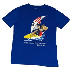 Polo by Ralph Lauren Blue Sailing Bear Tee